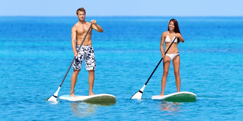 Stand,Up,Paddleboarding,Beach,People,On,Stand,Up,Paddle,Board,